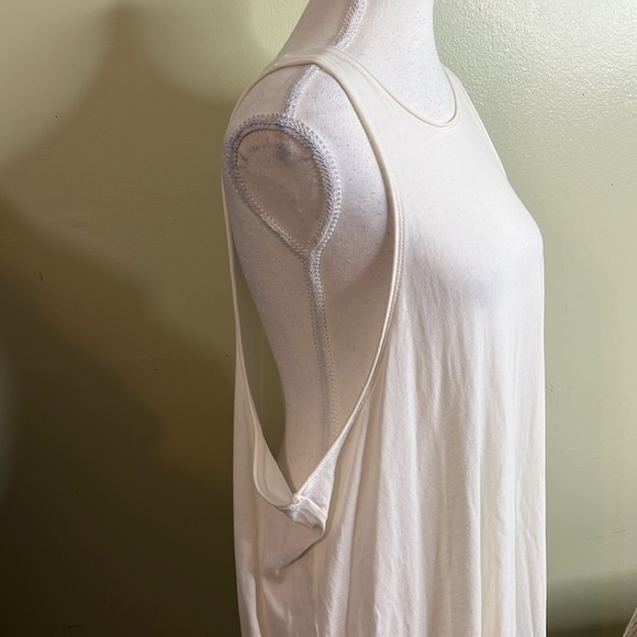 Madewell Ivory Plus Softfade Cotton Cover-Up Tank Dress, size 1X, NF696 - Picture 9 of 16